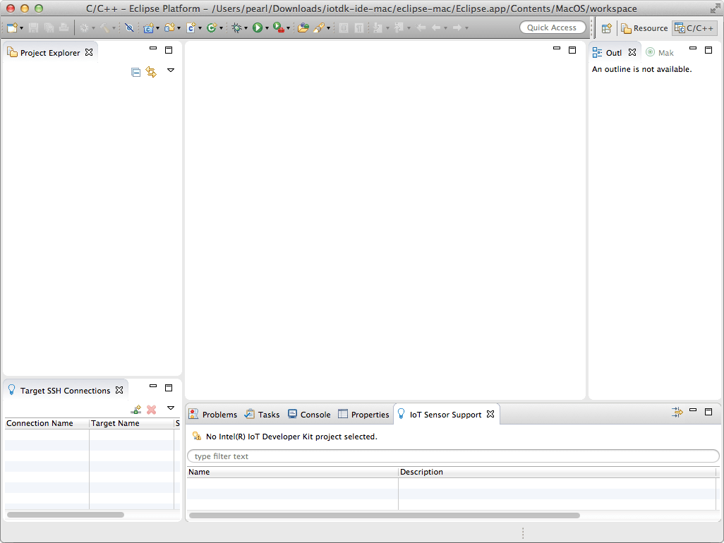 Fresh workspace in Eclipse