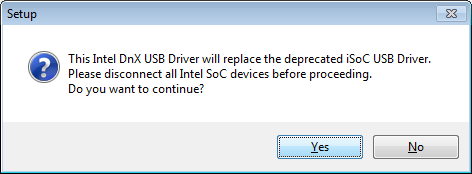 Install DnX USB drivers