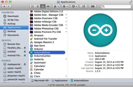 Macintosh Arduino IDE