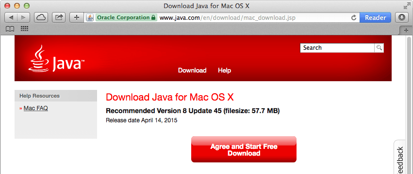 oracle java download for mac