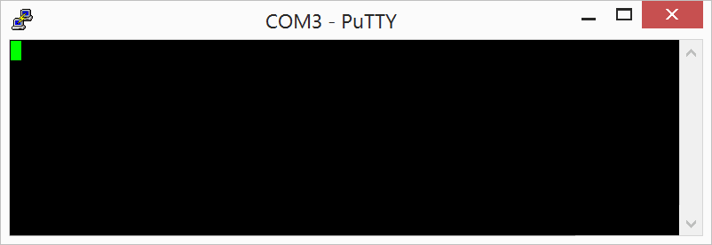 Blank screen in PuTTY after connecting to Intel® Edison